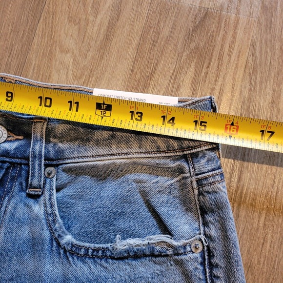 American Eagle Womens Low Rise Baggy Jeans Size 6 Distressed Skater Y2K NWT - Picture 6 of 10